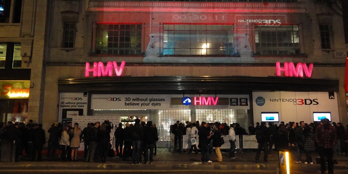 hmv 3ds launch
